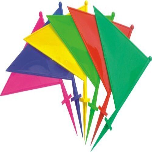 Multicolour Hanging Style Waterproof Triangle Shape Field Marker Flag