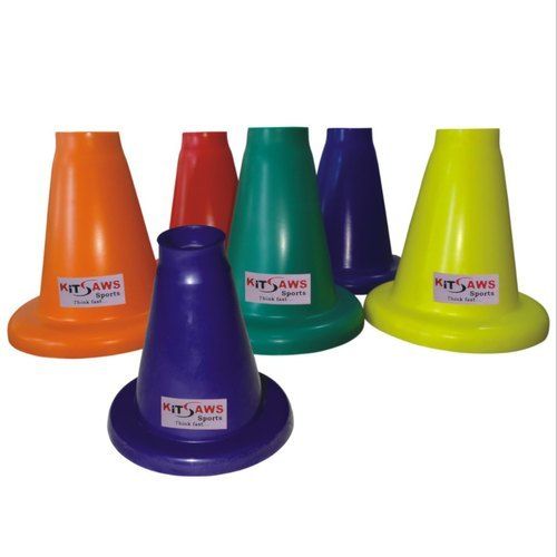 Multicolour Multicolor 12.5 Cm Size Cricket Field Use Pvc Rubber Made Batting Tees