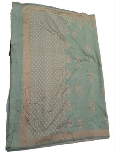 Banarasi Party Wear Grey Printed Pure Silk Saree