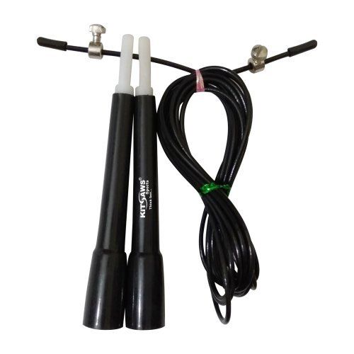 Black Pvc Handle Material Branded Durable Pencil Wire Jump Rope