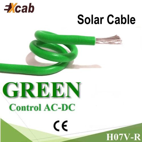 Green Solar Pvc Insulated Aluminum Cable With Voltage 1100 V And Length : 200 M