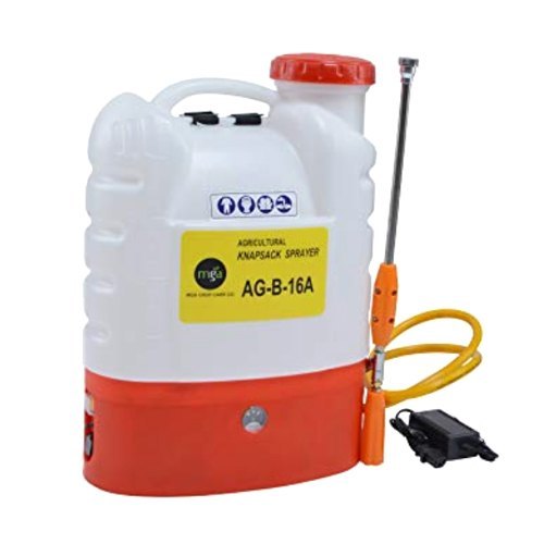 Battery Operated Agriculture Sprayer - 18 Liter Metal Tank Blue Color | 12V Power With 7-8 Hours Backup Hand Crank Start Lightweight at 6.5 kg