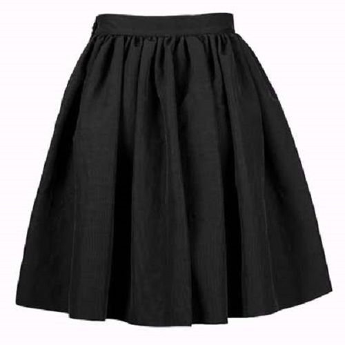 Black Color Casual Wear Plain Long Skirts For Ladies