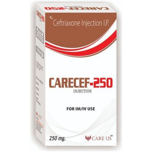 Ceftriaxone 250 MG Antibiotic Prescription Injection IP For IM And IV Use Only