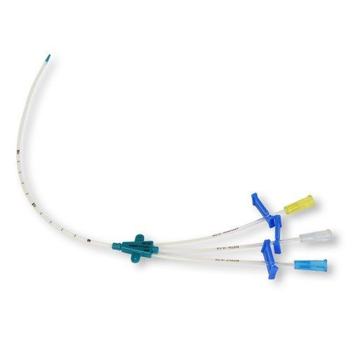 As In Picture Disposable Medical Non Toxic Pvc Plastic 7Fr 16 Ga/Fr Triple Lumen Catheter