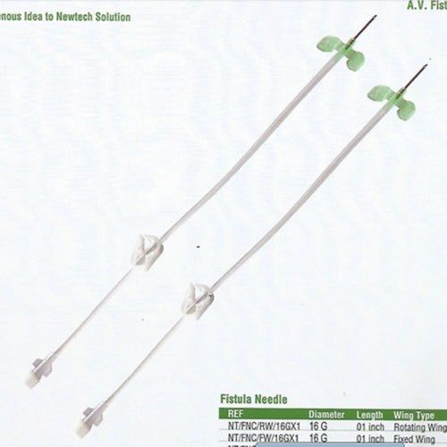 Disposable Medical PVC Tubing 16G 5 MM Thickness AV Fistula Needle For Hospital