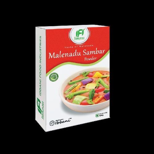 Natural Rich Taste FSSAI Certified Organic Malenadu Sambar Powder with Pack Size 100gm
