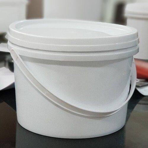 White Unbreakable Type Pp Food Grade Made Cake Gel 2.5 Kg. Container