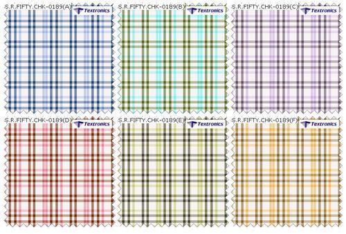 Waterproof 58 Inch Check Printed Unstitched Pc Dyed Cotton Blend Shirting Fabric