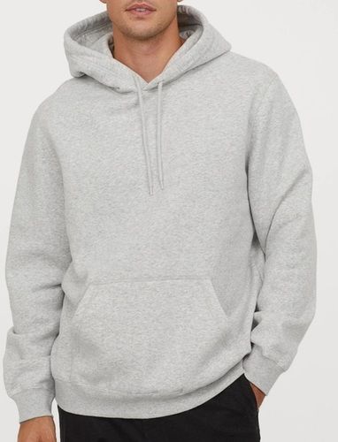 60% Cotton 40% Polyester 3 Thread Fleece Inside Brushed 340 GSM Mens Hoodded Sweatshirt