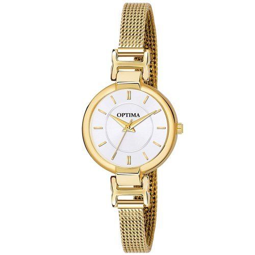 Analog Type Display Day And Date Functioning Chain Watch For Women And Girls