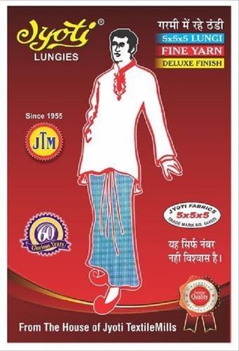 Various Casual Wear Checked Men'S Lungi 5Star