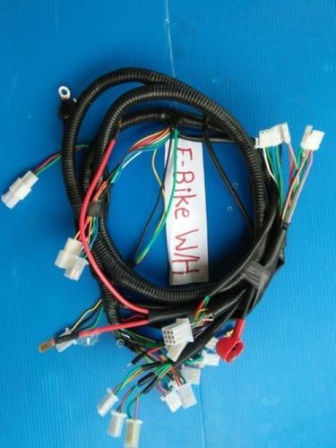 Circuit Protection Black E- Bike Wiring Harness With Easy Installation