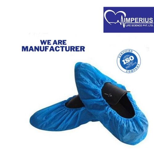 Disposable Blue 25 GSM Non Woven Free Size Shoe Cover For Hospital And Laboratory