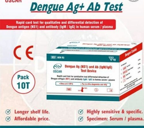 Medical Disposable Dengue Fever NS1 AG+ AB Rapid Antigen Card Test Kit
