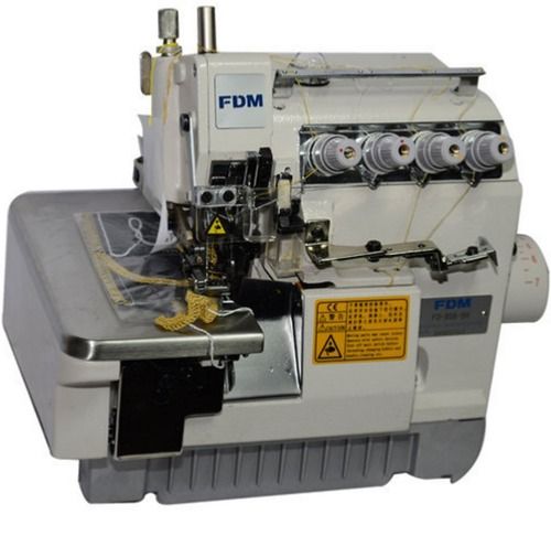 White Motor Operated Automatic Overlocking Sewing Machine