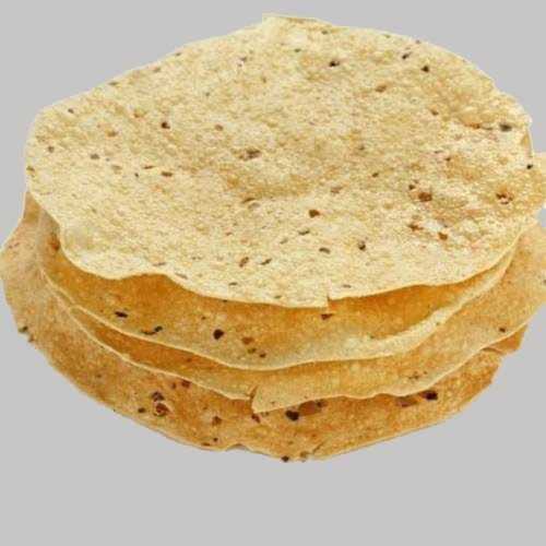 Round Shape Spicy Flavour Black Pepper Papad