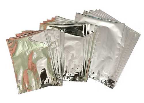  2 Layer Laminated Plain Packaging Silver Pouch