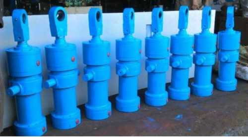 Blue Color Mild Steel Hydraulic Cylinder
