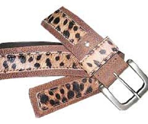 Brass Designer Brown Color Casual Wear Easy To Tie Mens Printed Leather Belts