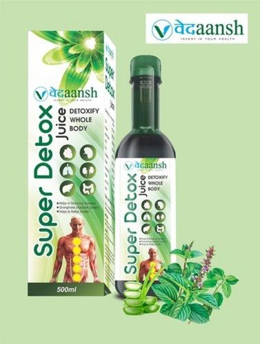 Herbal Body Detox Tulsi Aloe Vera Wheatgrass Amla Giloy Mix Juice 500 Ml For Bloating Flatulence Direction: As Per Physician Or Printed