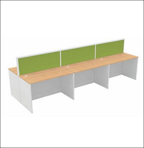 Linear Design Wood Modular Office Workstation With 1050 Mm Length, Size 1050 X 600 Mm