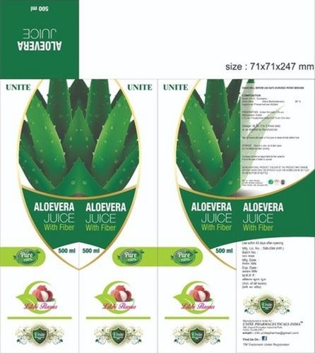 Litchi Flavor Digestive Cre Green Aloe Vera Juice With Fiber 500 Ml Bottle Pack Direction: As Per Physician Or Printed