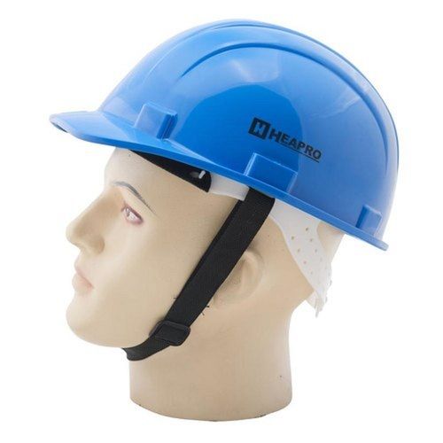 Unisex Hdpe Plastic Blue Open Face Construction 520 Mm To 600 Mm Safety Helmet With Adjustable Chin Strap Size: Standard