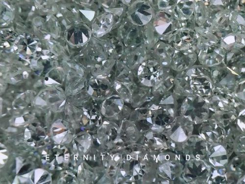 VS-SI राउंड सिंगल कट डायमंड 1.45 मिमी आकार और 10 मोह्स कठोरता के साथ