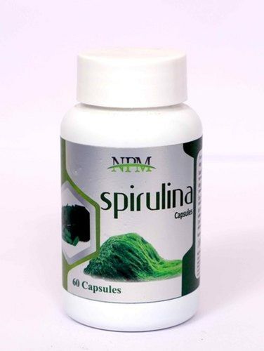 Herbal Supplements Antioxidant High Protein Green Spirulina Gmo Free Vegetarian 60 Capsules For Energy And Immunity