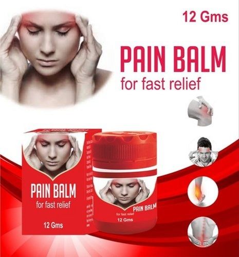 Ayurvedic Fast Relief Formula Headache Joint Muscle Pain Inflammation Relief Balm 12 Gram Pack Age Group: For Adults