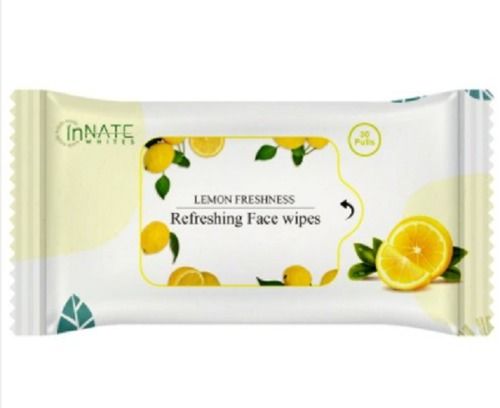 Dermatologically Refreshing Lemon Fragrance Facial Wet Wipes Age Group: Women