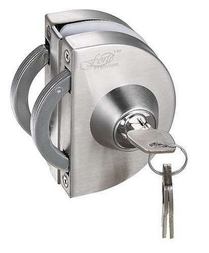 Satin Easy Installation Glass To Glass Door Lock