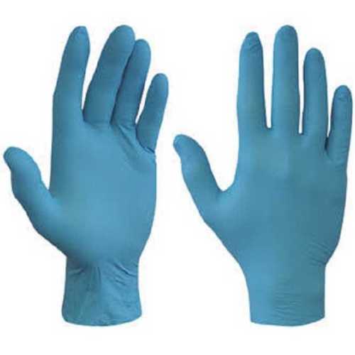 Free Size Disposable Blue Nitrile Gloves