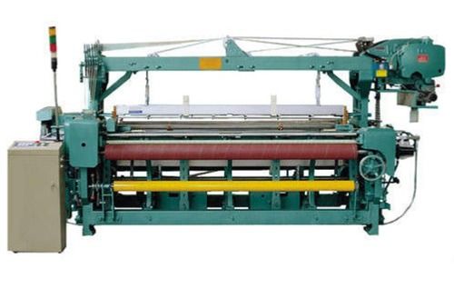 Green Industrial Semi Automatic Rapier Weaving Loom Machine