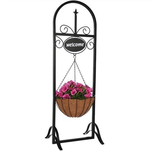 Iron Powder Coated Welcome Pot Stand