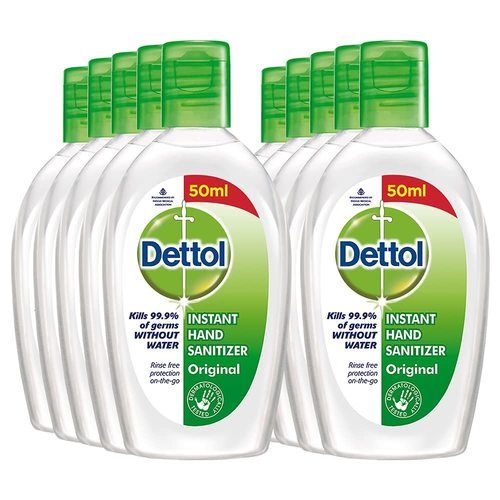 Kill 99.9% Germs Dettol Hand Sanitizer 50 ML for Personal Care