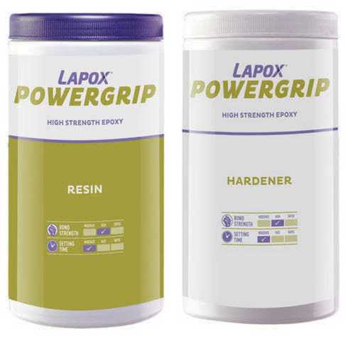 Lapox Powergrip High Strength Epoxy Resin And Hardener Application: Repairs