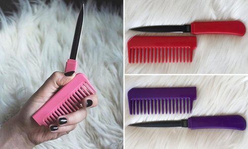 Plain Color Plastic Hair Comb Blade