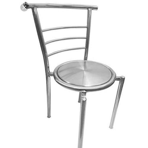 Polished Stainless Steel 1 Seater Chair For Restaurant