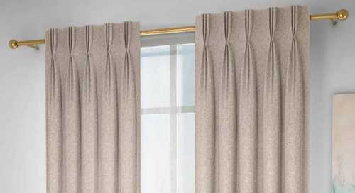 Polyester Plain Long Door Crush Curtains