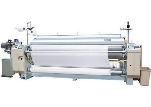 White Semi Automatic Double Nozzle Water Jet Loom Machine