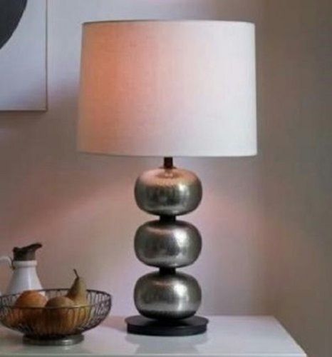 White And Silver Led Designer Table Lamp