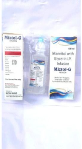 100Ml Mannitol With Glycerin I.V. Infusion Store In Cool