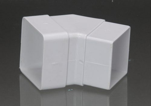 Square 75 Mm White Plastic Upvc Hysquare Water Gutter 45 Degree Pipe Elbow