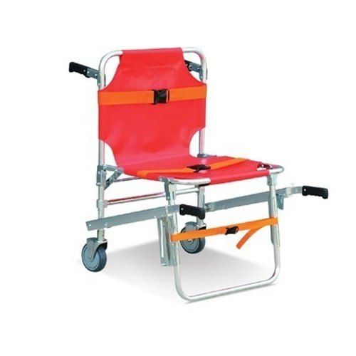 Abs Plastic Seat Material Made Hospital Cum Personal Use Stainless Steel Staircase Stretcher Chair