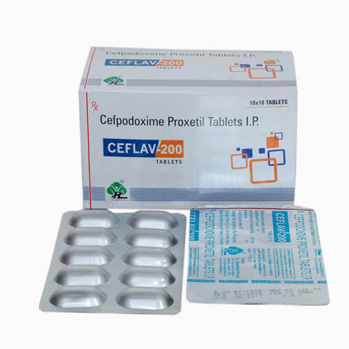 CEFLAV-200 Cefpodoxime Proxetil Tablets I.P. 200MG
