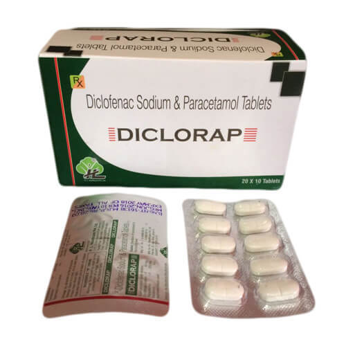 DICLORAP Diclofenac Sodium And Paracetamol Tablets