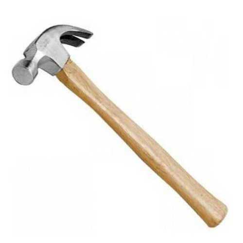 Stainless Steel Head Material Wooden Handle Claw Hammer Handle Material: Wood