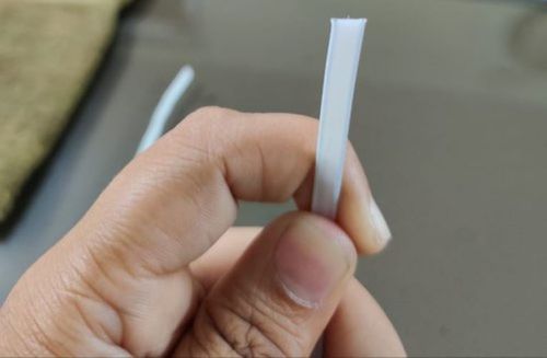 White N95 Face Mask PVC Nose Strip In Width 3mm And Used In Pharmaceutical Masks